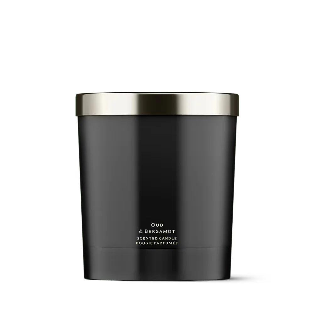 Oud & Bergamot Scented Candle
